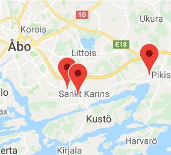 Kaarina map Kaarina map
