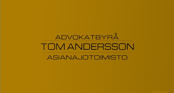 Lawyer agency Tom Andersson